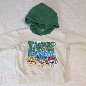 Paw Patrol Kids Hoodie - Green and Cream